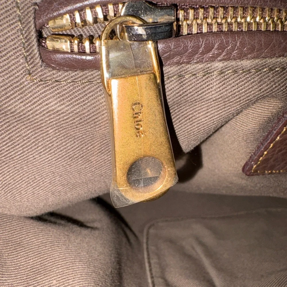 CHLOE MARCIE Dark Brown Leather HAND BAG - Picture 7 of 15